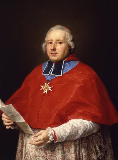 Etienne-René, Kardinal Potier de Gesvres, 1758 von Pompeo Girolamo Batoni